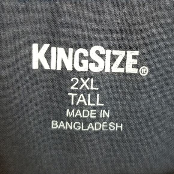 King Size Men's American Flag Short Sleeve Casual Button Up Shirt Size 2XL Tall - Picture 3 of 5